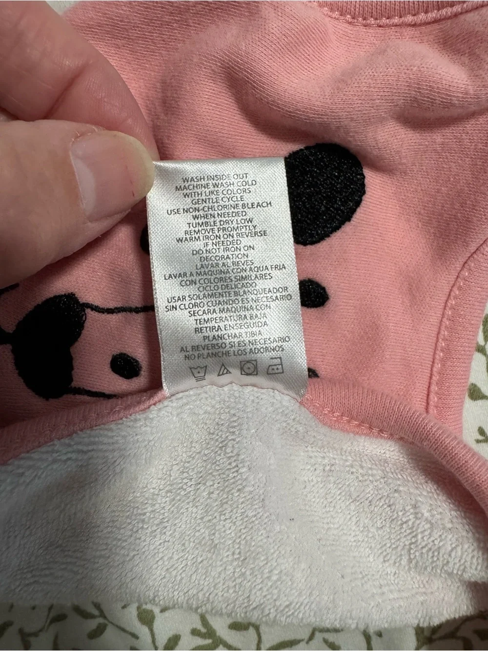 Pink Striped Kitty Footed One-Piece - Baby
